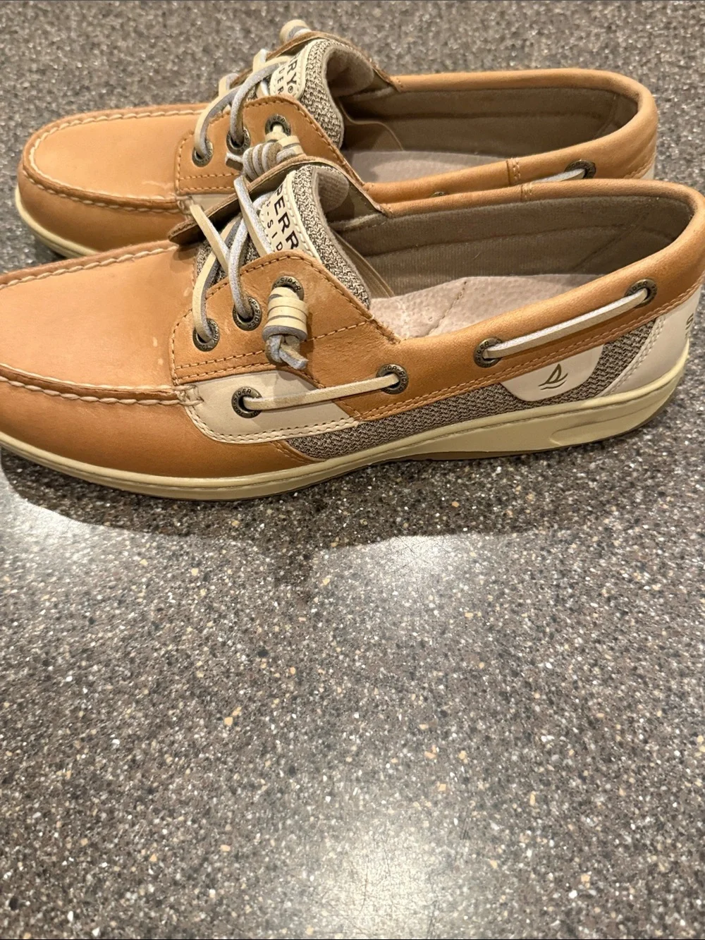 Sperry Women's Tan Leather 2-Eye Boat Shoes